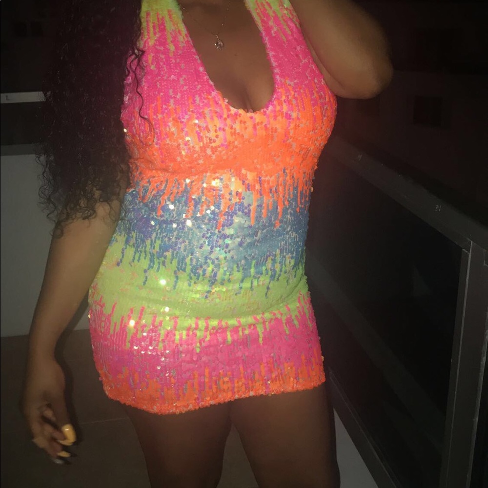 Custom made sequin birthday dress!